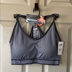 NWT Two-tone Gray Seamless Bra Avia Brand